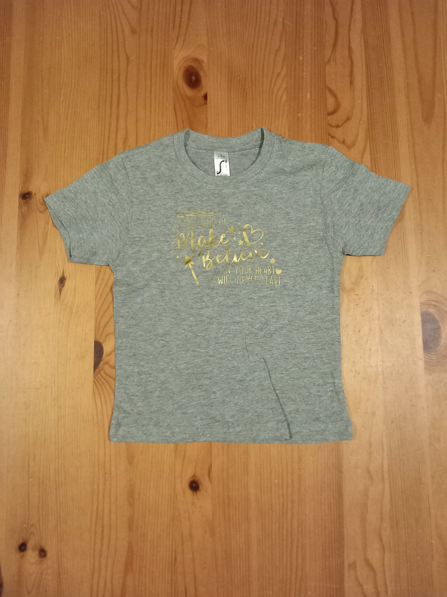 Grey 'Land Of Make Believe' T-Shirt - Girls 4 years - Brand Unknown