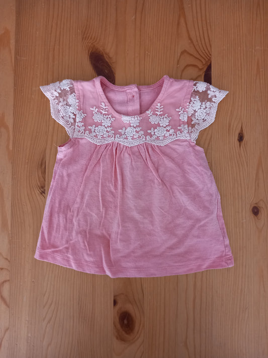 Pink Sleeveless Top - Girls 12-18 months - Matalan
