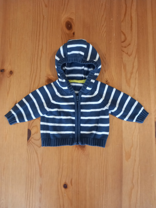 Striped Hooded Jumper - Boys New Baby - Mothercare