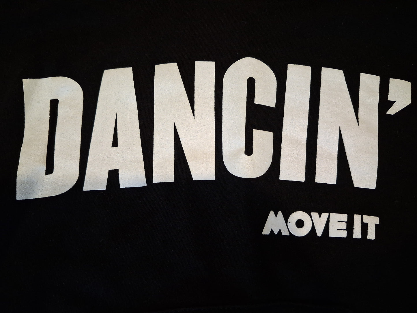Black 'Dancin' Move It' Hoodie - Girls 7-8 years - Brand Unknown