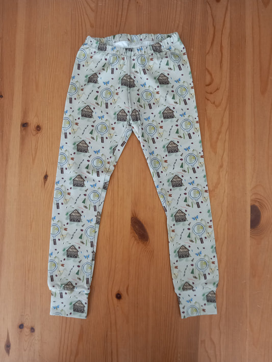 Handmade Bug Hunting Leggings - Girls 5 years - Little Stitch & Me