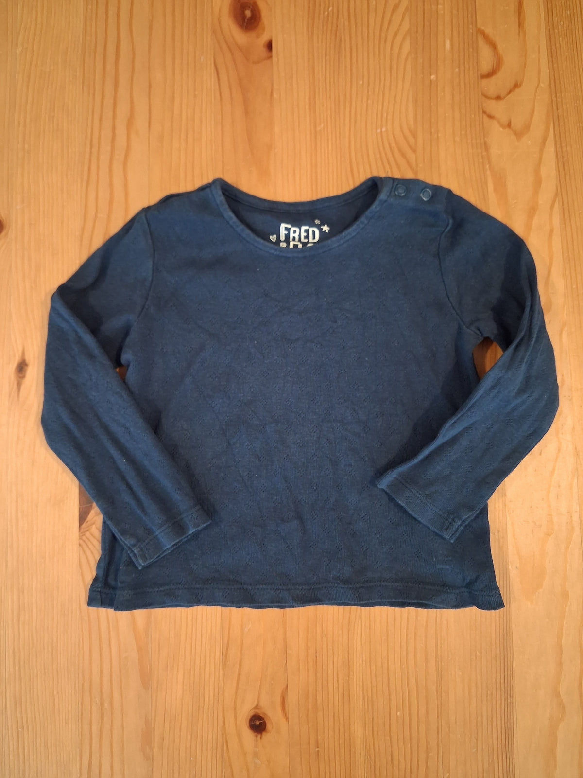 Navy Patterned Long Sleeve Top - Girls 18-24 months - F&F