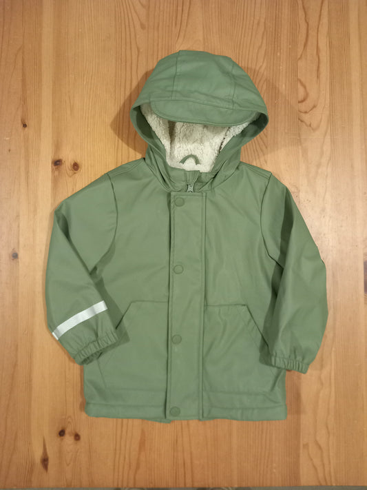 Green Coat With Furry Lining - Boys 2-3 years - Primark