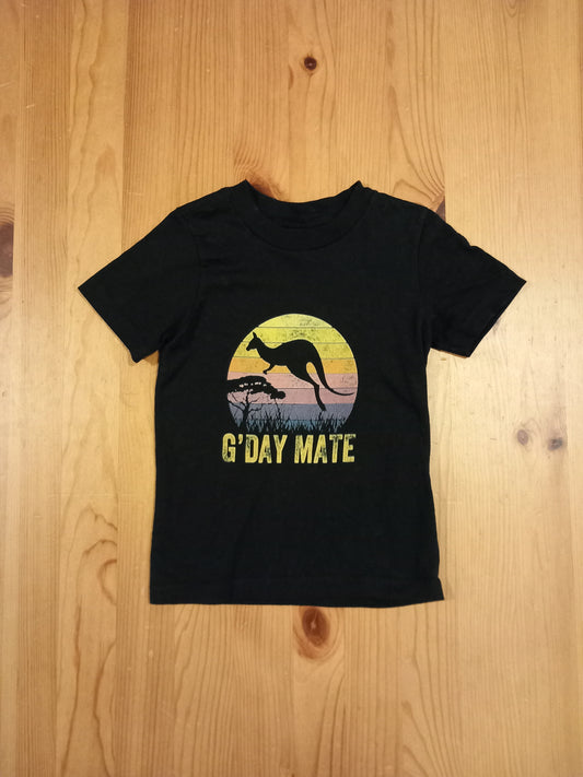 Black 'G'day Mate' T-Shirt - Boys 2 years - Port & Company