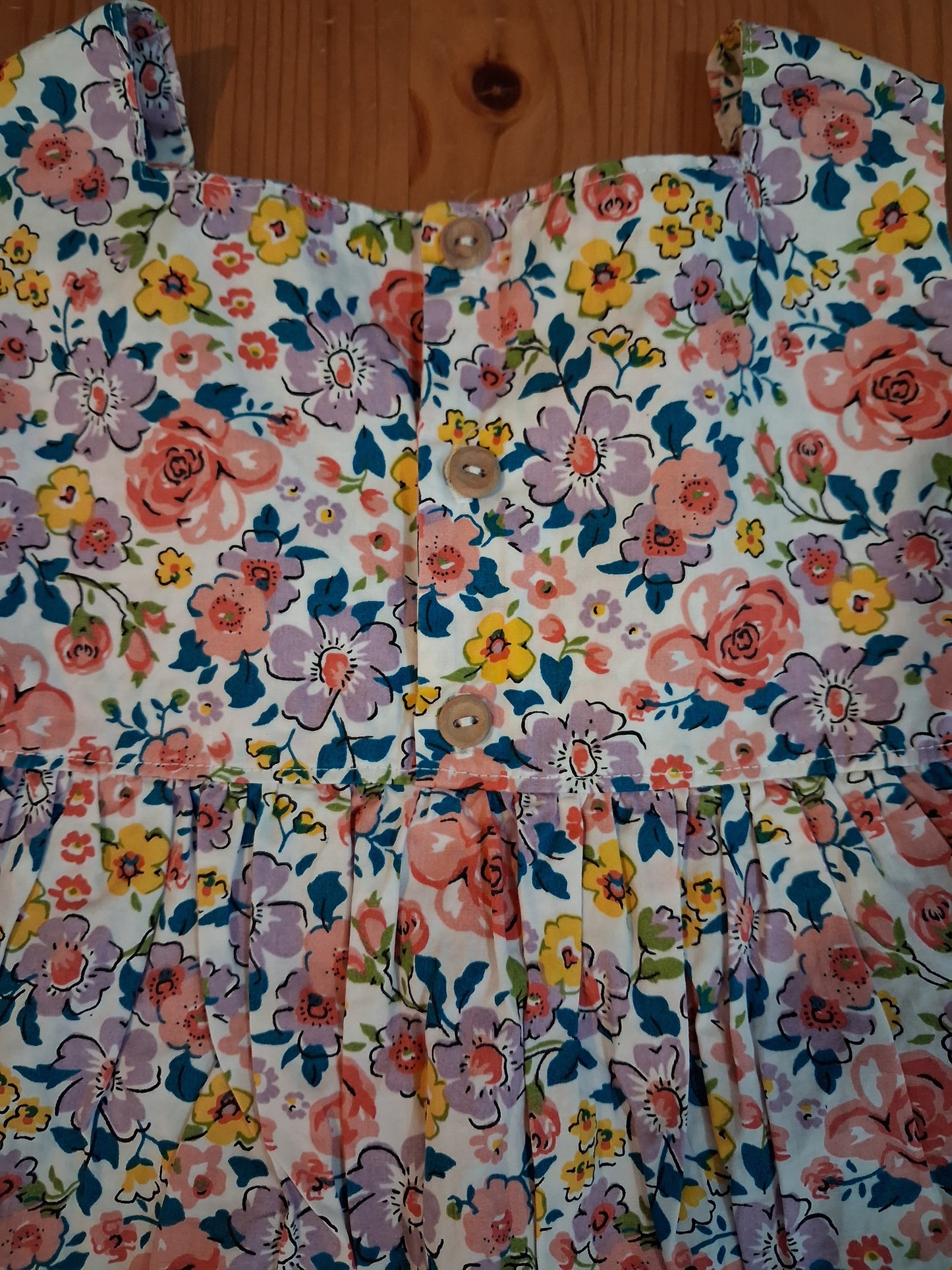 Handmade Floral Dress - Girls 5-6 years - Winnie Woo Handmade Childrenswear