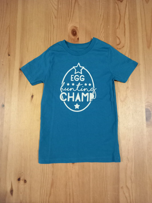 'Egg Hunting Champ' T-Shirt - Unisex 7-8 years - Brand Unknown