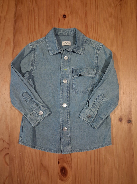 Long Sleeve Denim Shirt - Boys 2-3 years - F&F