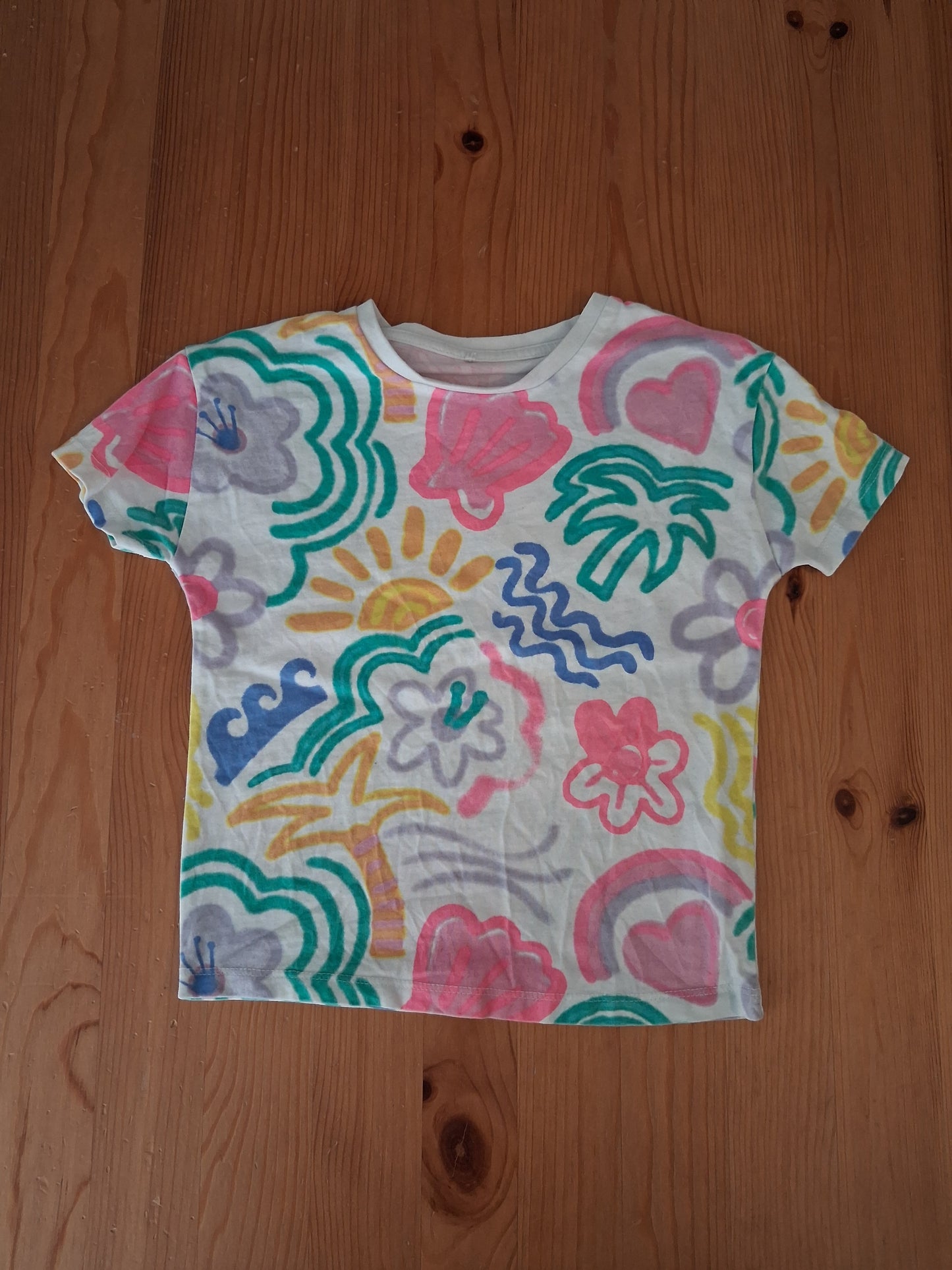 Set of 5 Summer T-Shirts - Girls 3-4 years - George