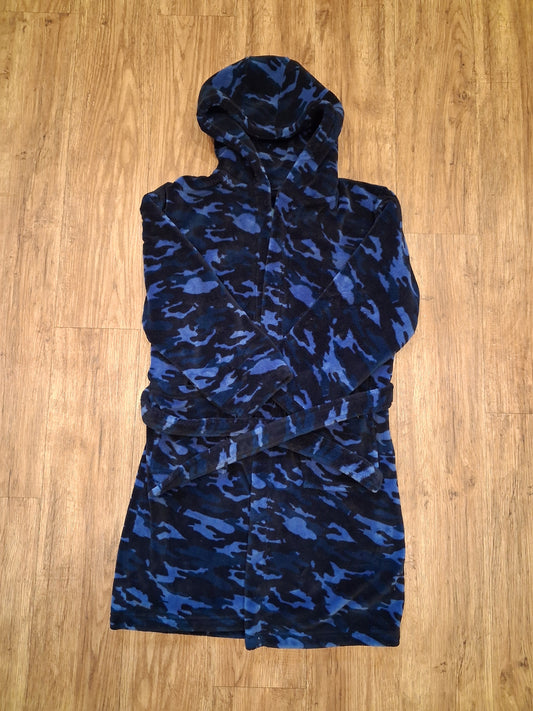 Blue Camo Look Soft Feel Dressing Gown - Boys 9-10 years - Next