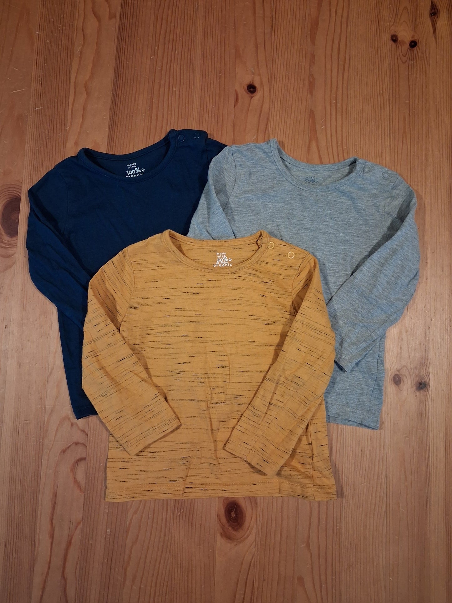 3 x Long Sleeve Tops - Boys 12-18 months - F&F