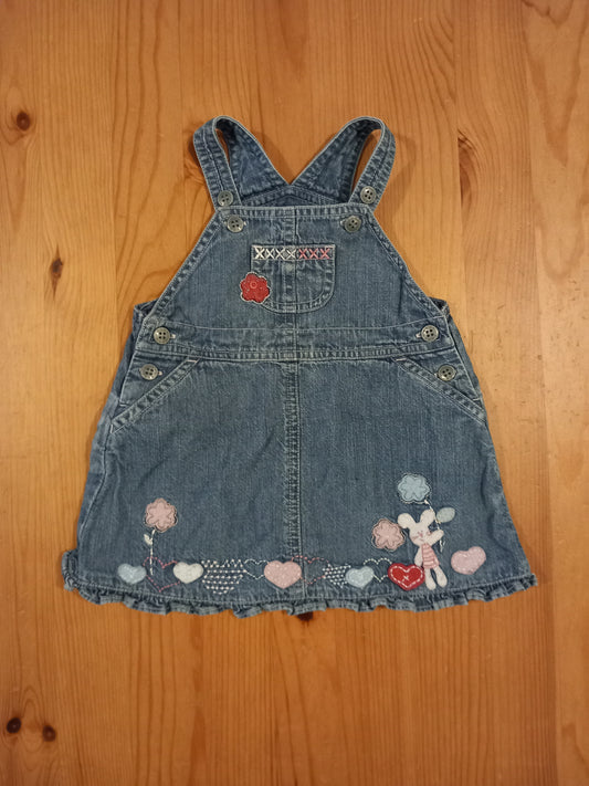 Denim Pictures Pinafore Dress - Girls 0-3 months - Next