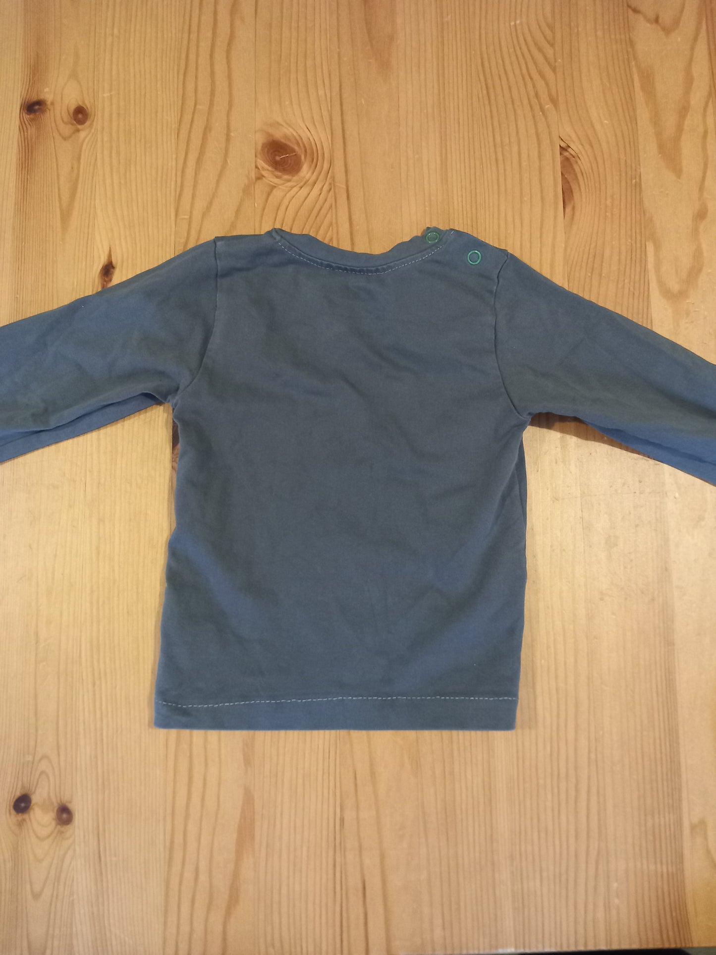 Grey Long Sleeve Top - Boys 12-18 months - Kit & Cass