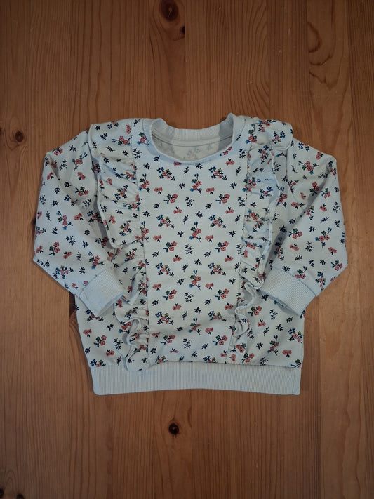 Lightweight Floral Ruffle Jumper - Girls 12-18 months - Matalan