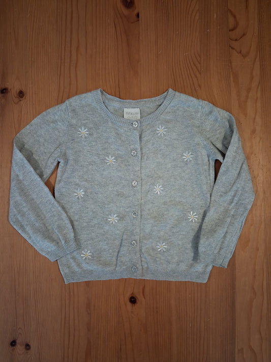 Light Grey Flowers Cardigan - Girls 18-24 months - F&F