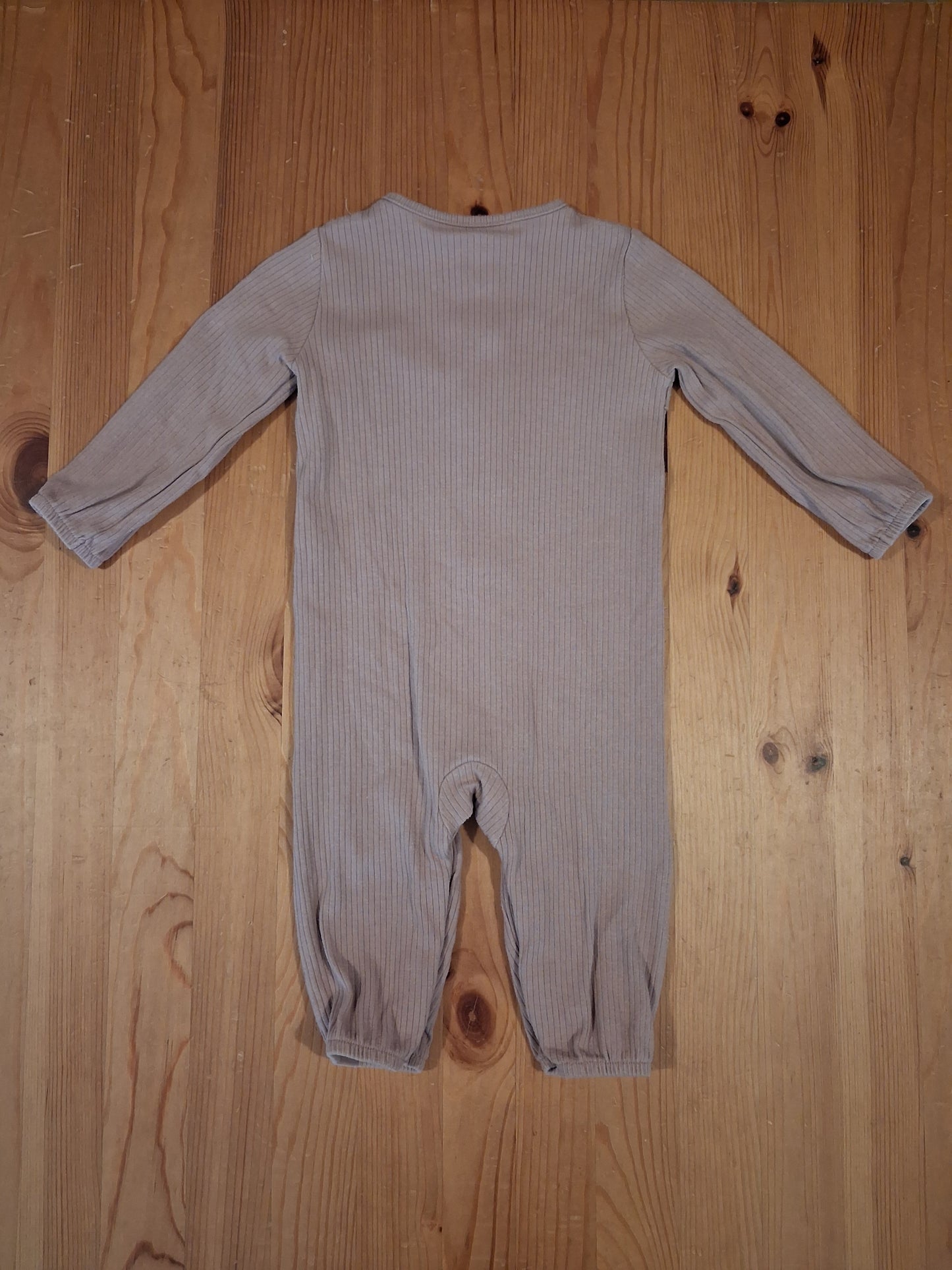 Lilac Ribbed All In One - Girls 9-12 months - TU