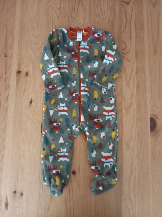 Winter Fleecy Zipped Sleepsuit - Boys 6-9 months - TU