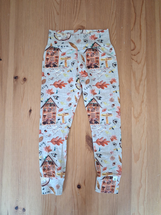 Handmade Autumn Leggings - Girls 3-4 years - Popsy & Mama