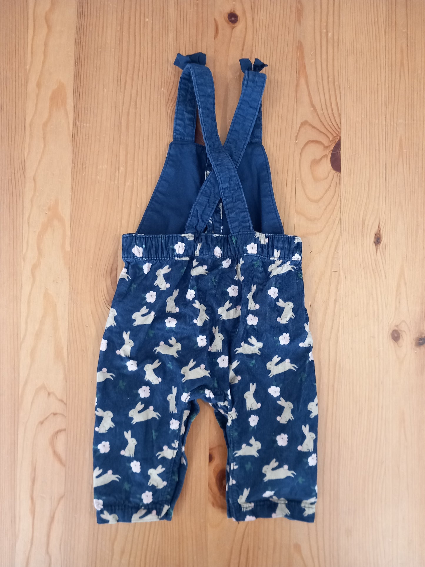 Fine Corduroy Rabbits Dungarees - Girls 3-6 months - M&S