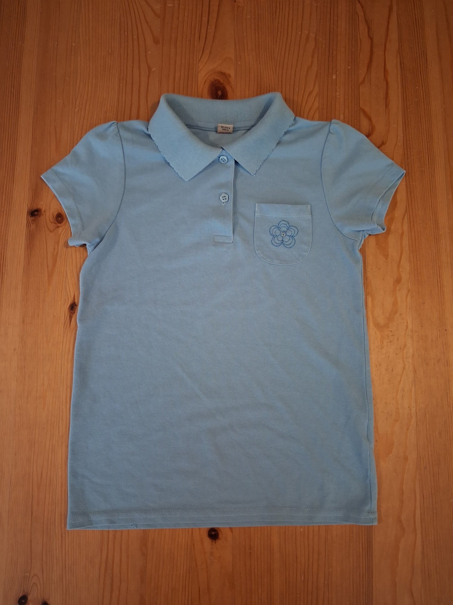 Light Blue Polo Shirt - Girls 10 years - TU