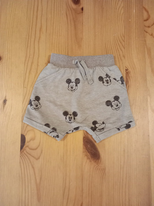 Light Brown Mickey Mouse Shorts - Boys First Size - George