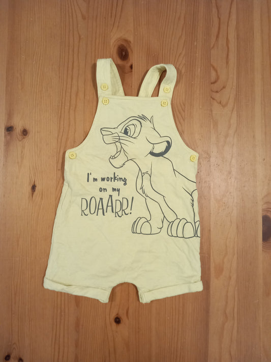 Lion King Shorts Dungarees - Boys 12-18 months - George