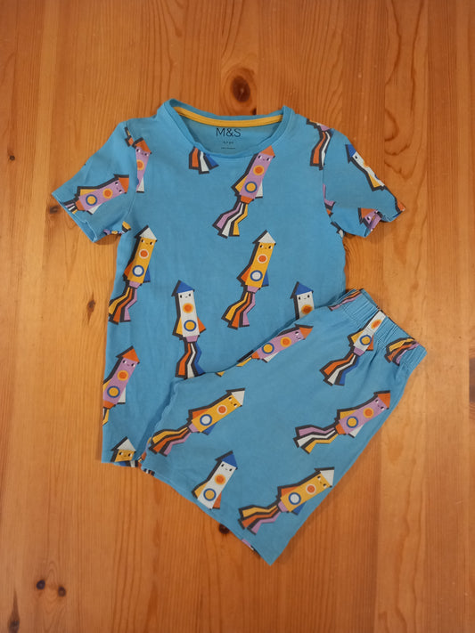 Rockets Shorts Pyjamas - Boys 6-7 years - M&S
