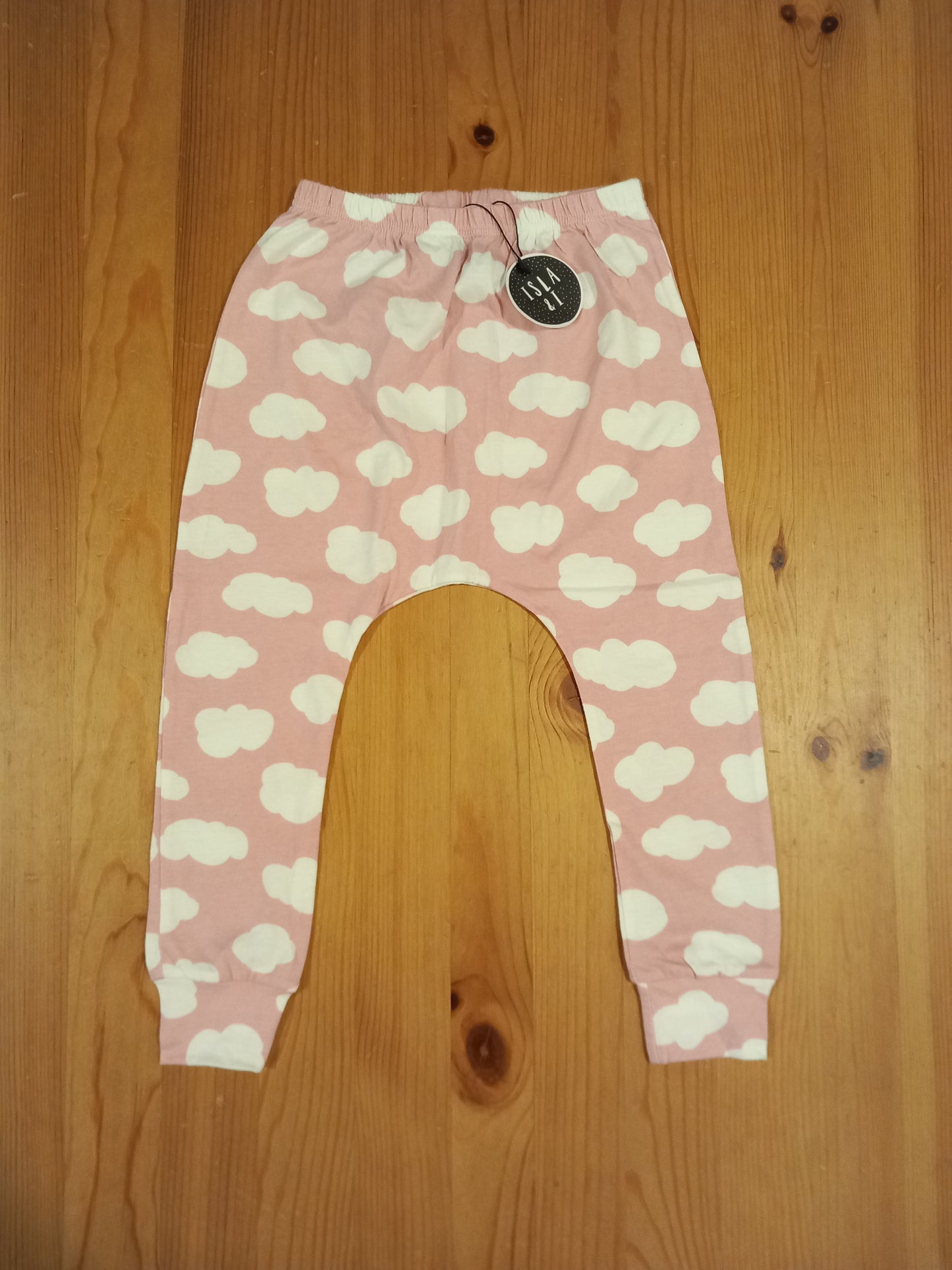 Handmade Light Pink Clouds Leggings (BNWT) - Girls 2-3 years - Isla & I