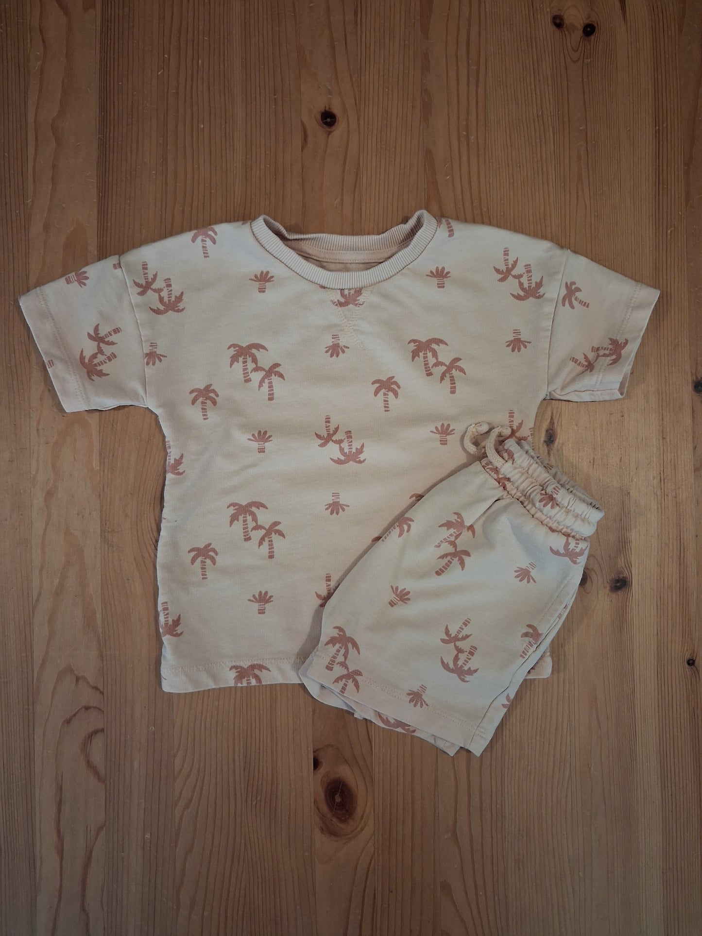Palm Trees Jersey T-Shirt & Shorts Set - Boys 18-23 months - Matalan