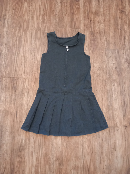 Grey School Pinafore Dress - Girls 4-5 years - George