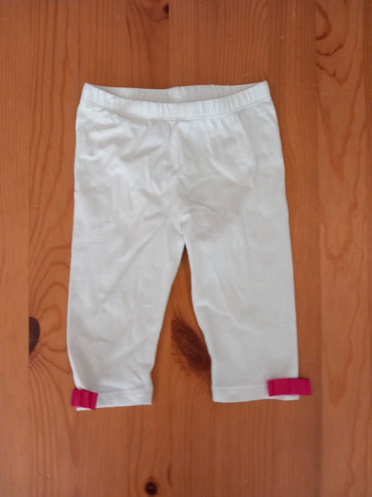 White Leggings With Pink Bows - Girls 12-18 months - Ted Baker