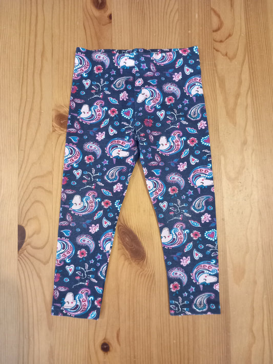 Patterned Unicorn Leggings - Girls 18-24 months - Nutmeg