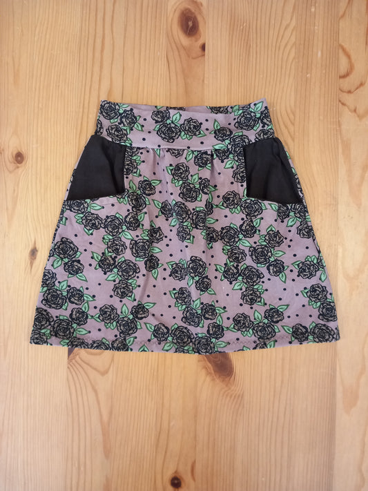 Handmade Flowers Skirt With Elasticated Waistband - Girls 3-4 years - Bee Bear
