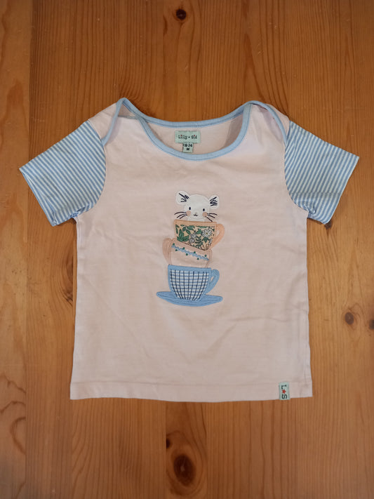 Mouse & Teacups T-Shirt - Girls 18-24 months - Lilly & Sid