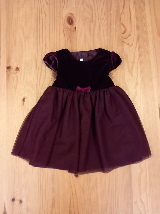 Dark Red Occasionwear Dress - Girls 9-12 months - H&M