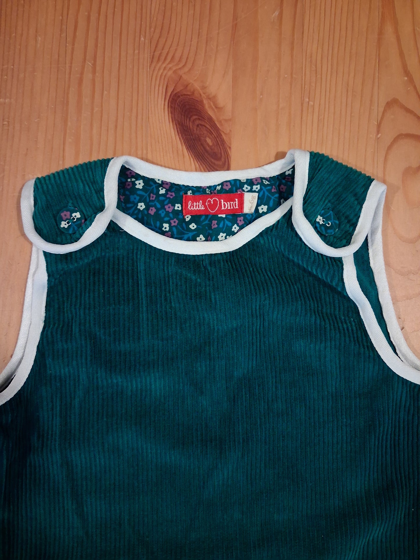 Corduroy Pinafore Dress - Girls 5-6 years - Little Bird