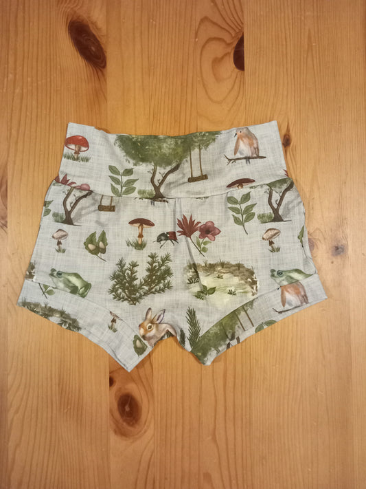 Handmade Nature Shorts - Girls 4-5 years - Little J Clothing