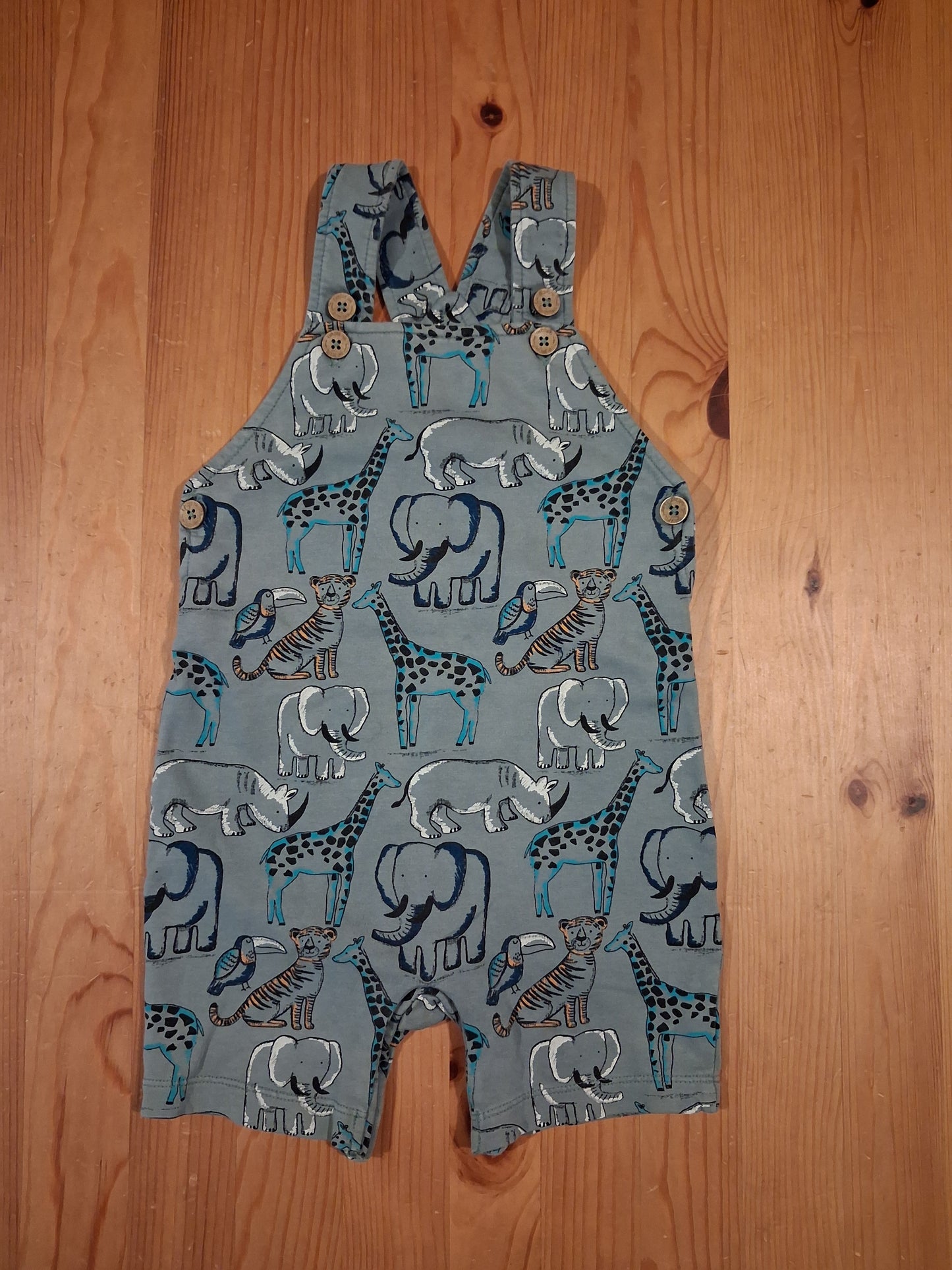Animals Shorts Dungarees - Boys 18-24 months - Mantaray