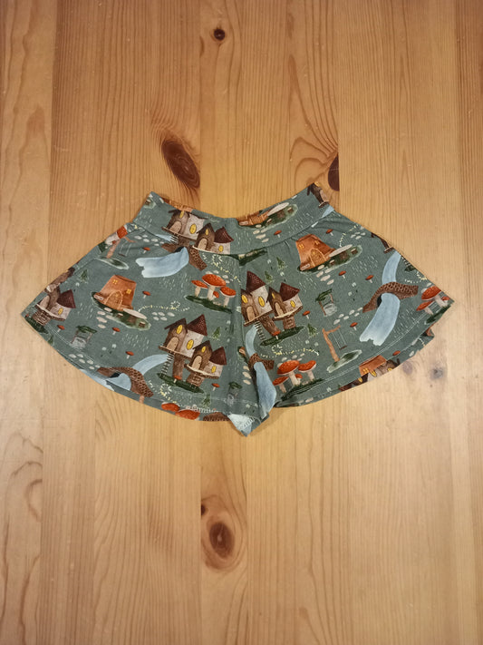 Handmade Wide Leg Fairy Garden Shorts - Girls 4-5 years - Bunny & Bear Clothing