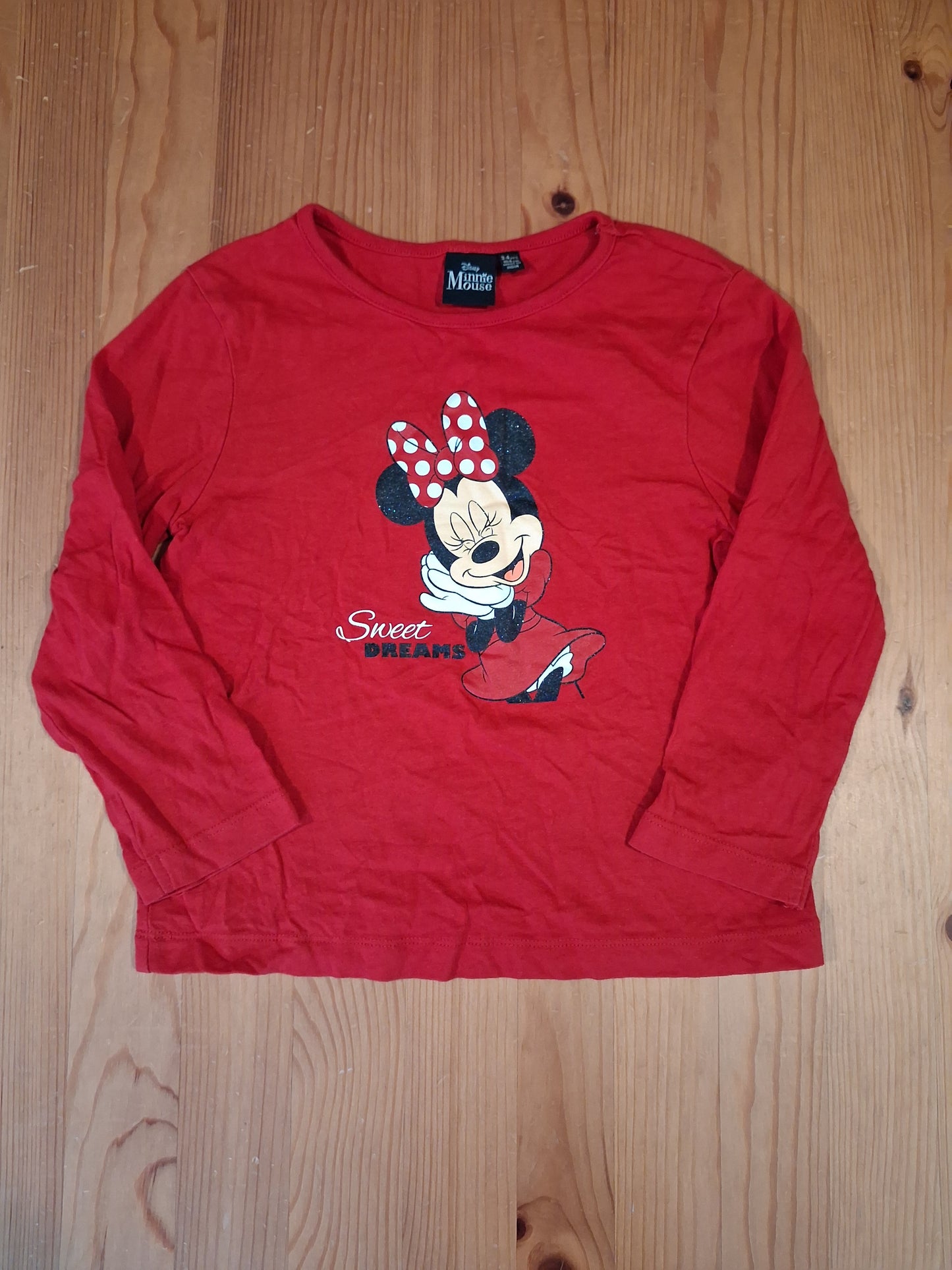Red Minnie Mouse Pyjamas - Girls 3-4 years - Primark