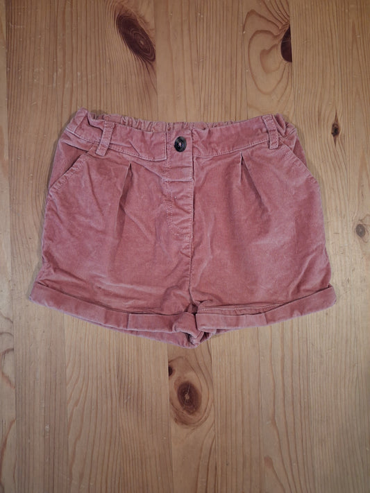Pink Fine Corduroy Shorts With Adjustable Elasticated Waistband - Girls 18-24 months - TU