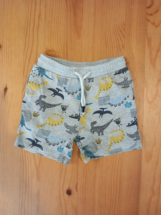 Grey Dinosaurs Shorts - Boys 18-23 months - Matalan