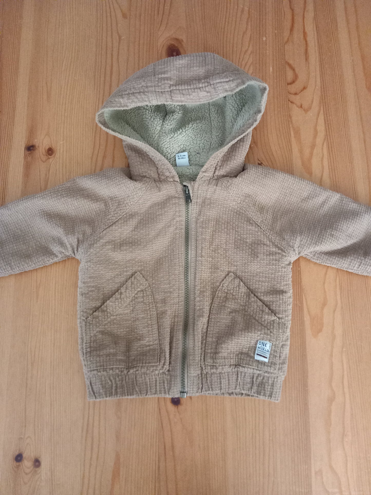 Light Brown Fabric Jacket - Boys 2-3 years - TU