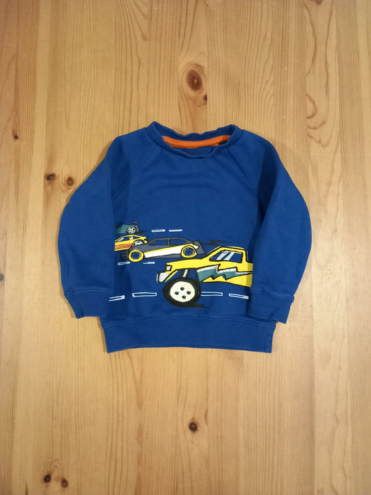 Blue Cars Sweatshirt - Boys 12-18 months - F&F