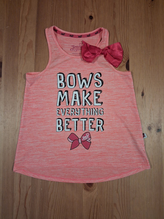 Pink 'Bows Make Everything Better' Vest Top - Girls 9-10 years - JoJo Siwa