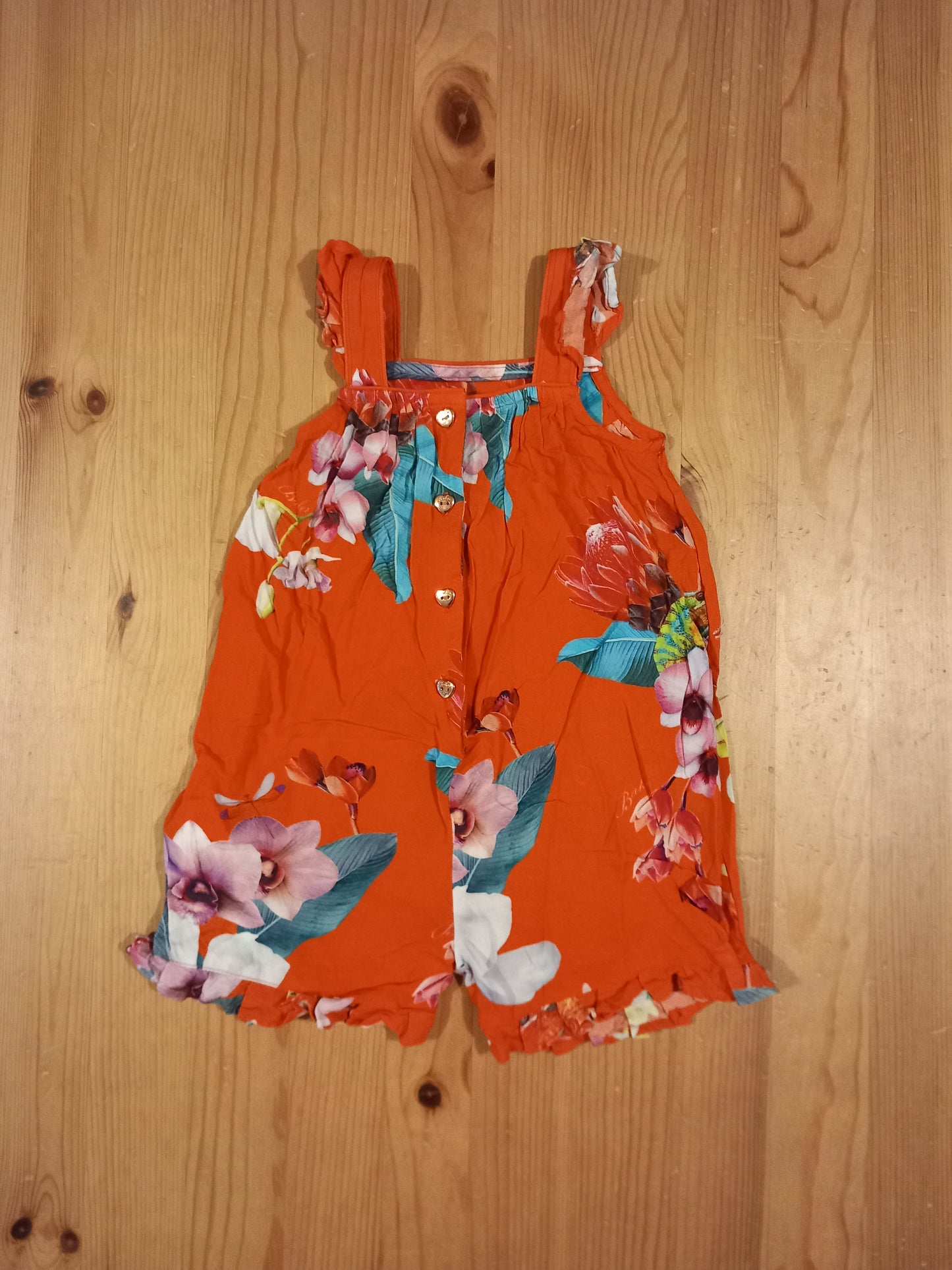 Sleeveless Floral Romper - Girls 9-12 months - Ted Baker