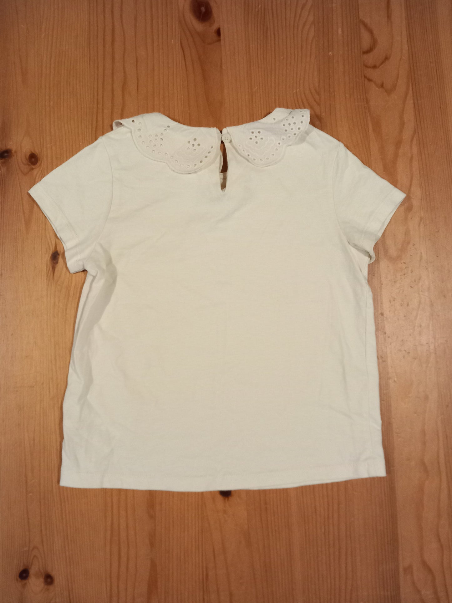 Cream Collared T-Shirt - Girls 6 years - Next