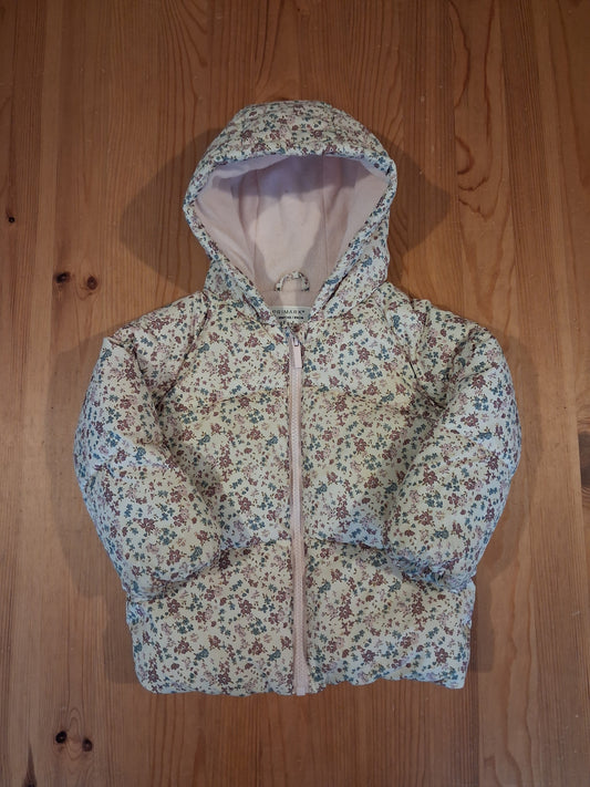 Floral Padded Fleece Lined Coat - Girls 12-18 months - Primark