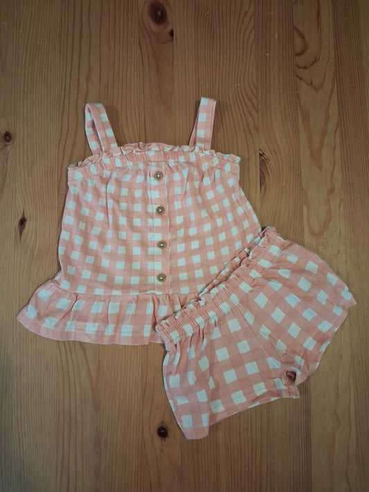 Sleeveless Top & Shorts Set - Girls 6-9 months - F&F