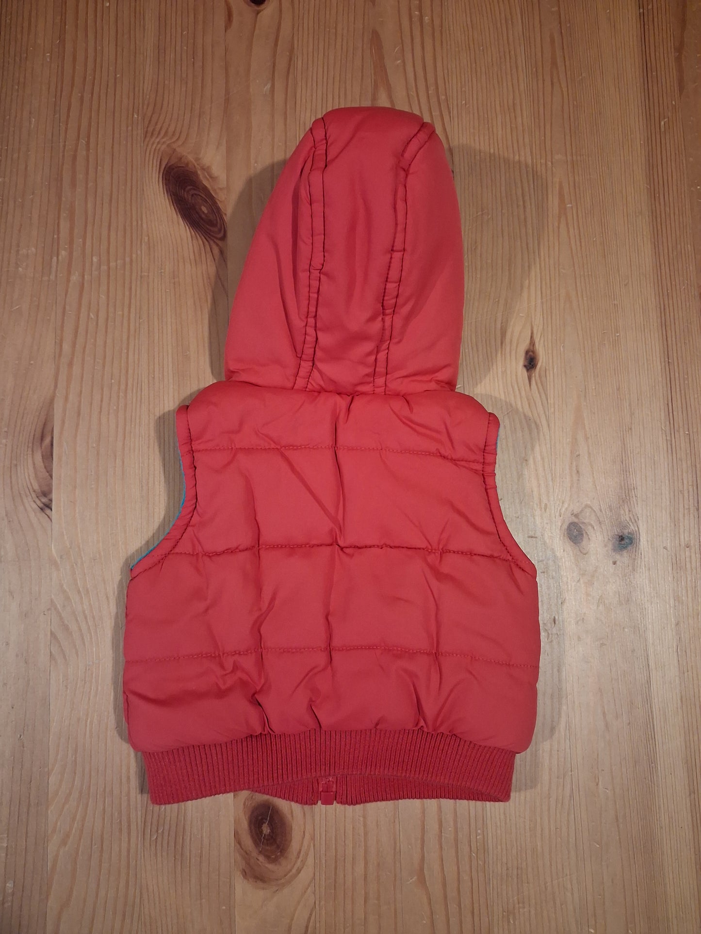 Red 'Cute' Gilet/Body Warmer - Boys First Size - George