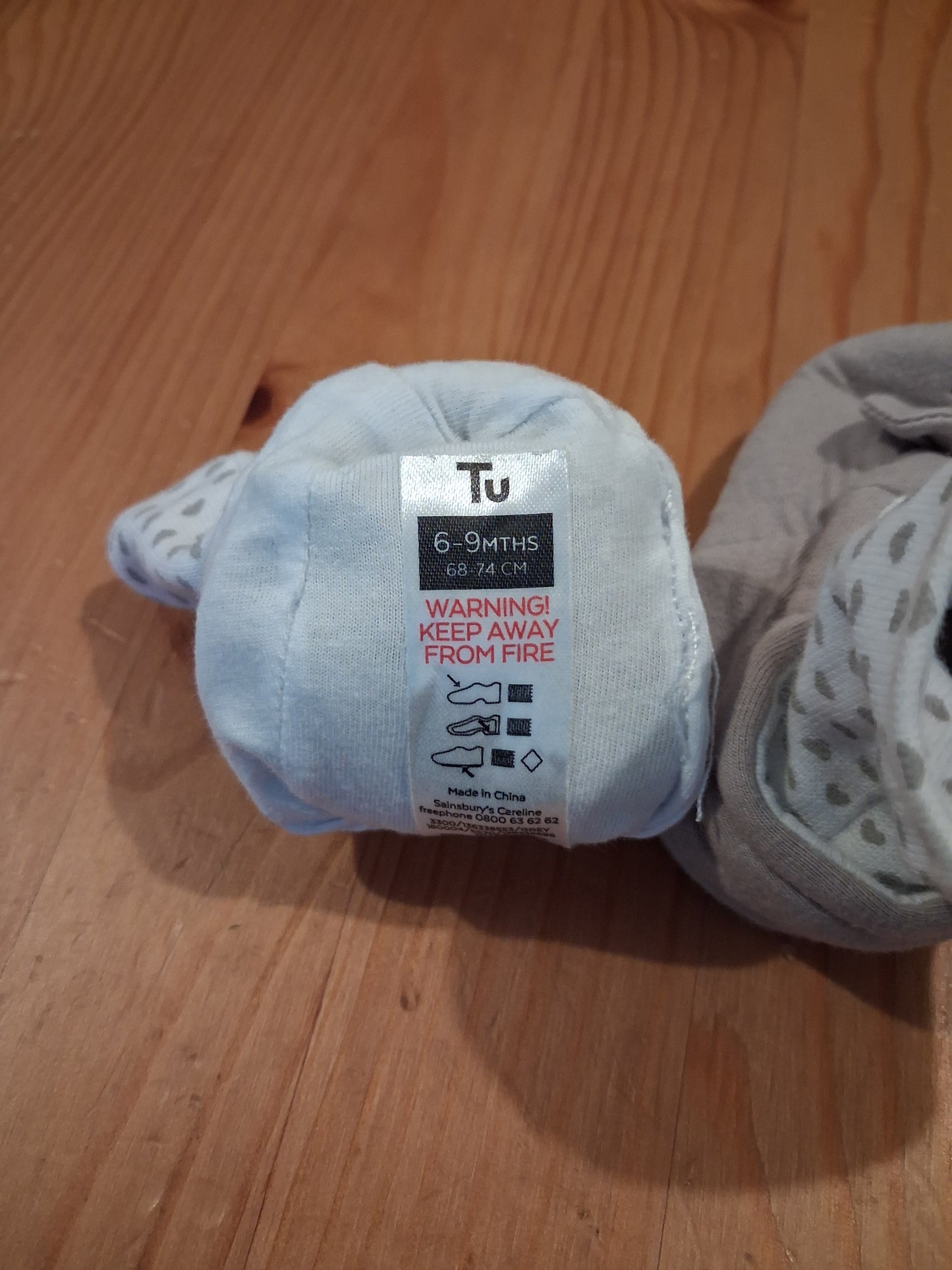 Mice Soft Baby Booties - Unisex 6-9 months - TU